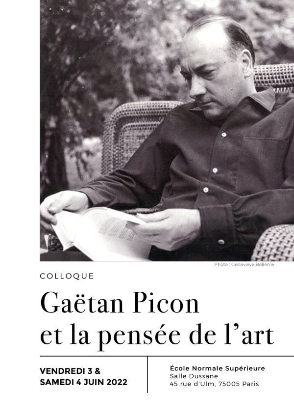Gaëtan Picon et la pensée de l&rsquo;art